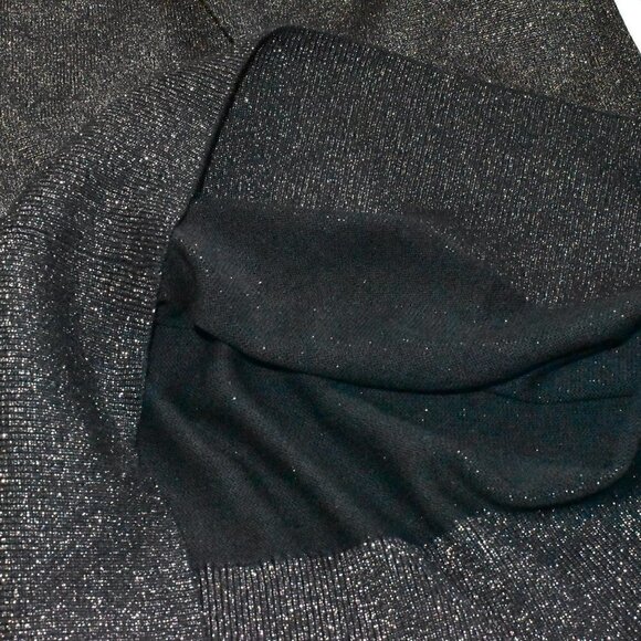 Cooper ST Alice Knit Metallic Pullover Black Dress Size M - Picture 7 of 13